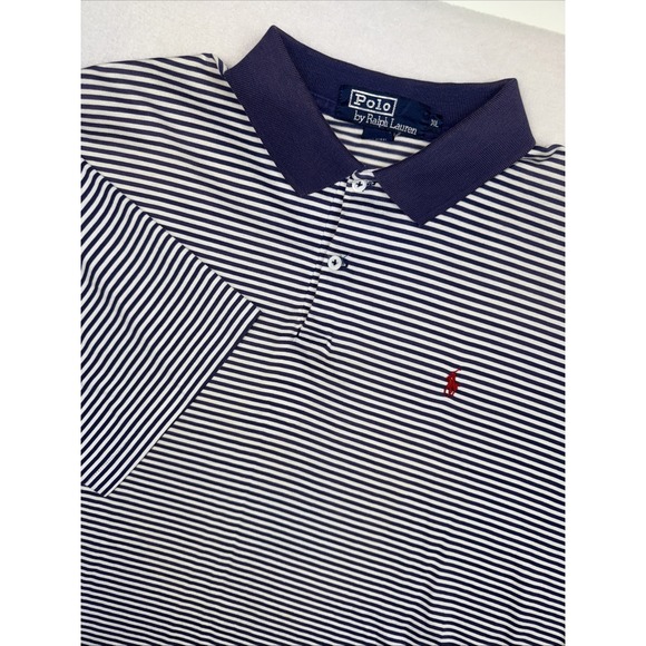 Polo Ralph Lauren Men's XL Polo Shirt Lot of 3 Crest Pony Red Stripe + Bonus VTG - Picture 2 of 15